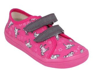 BEDA barefoot tenisky Unicorn BFN 170040/TEX/W/OP